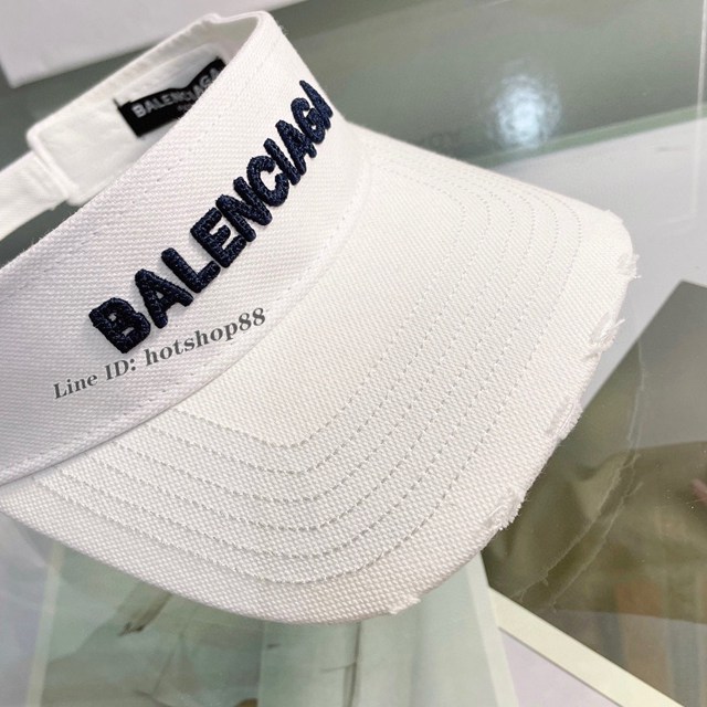 Balenciaga專櫃新款夏季空頂帽 巴黎世家跑步遮陽防曬空頂帽 mmyj3197